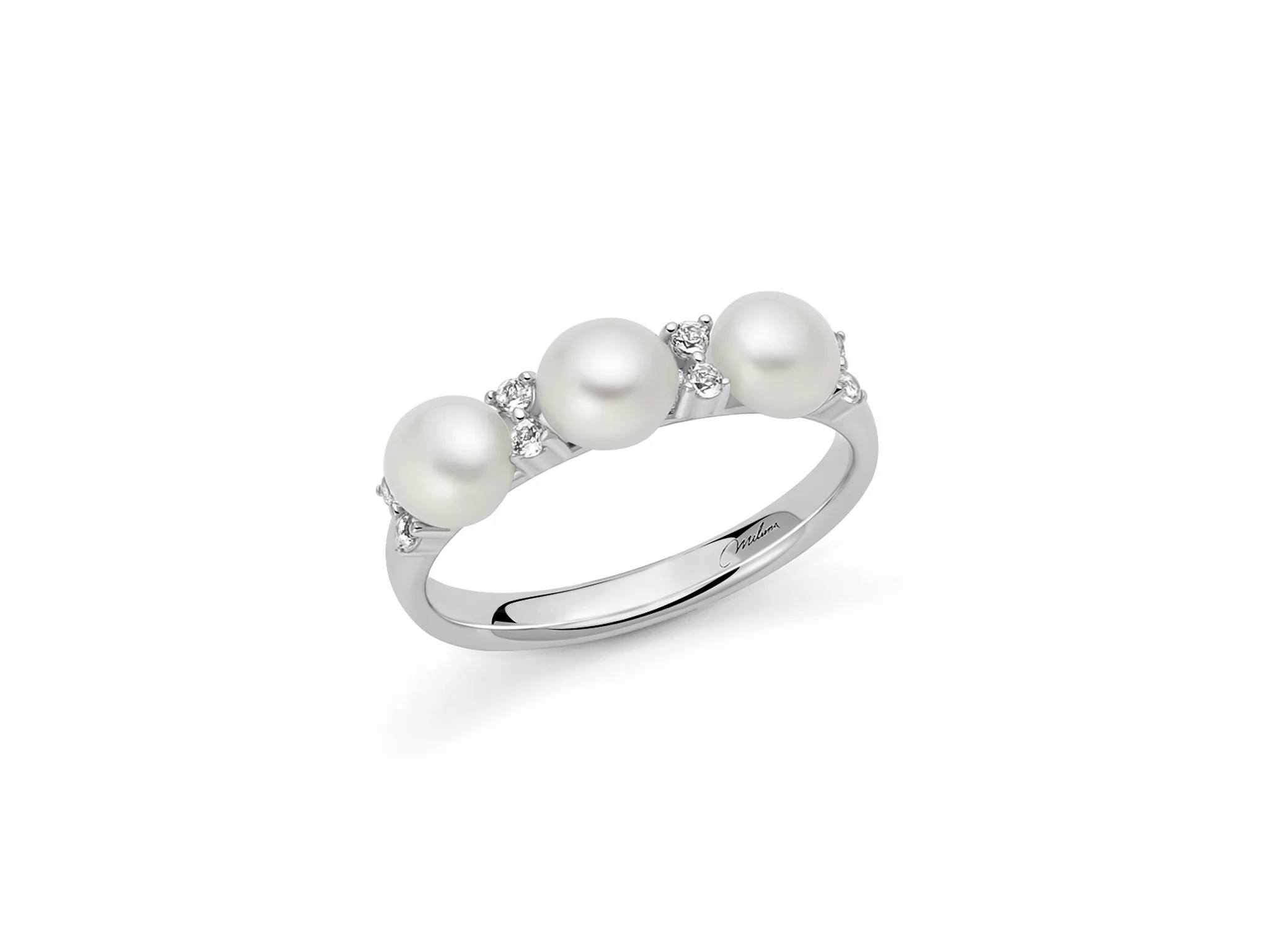 Anello Unica Bouquet con perle Oriente